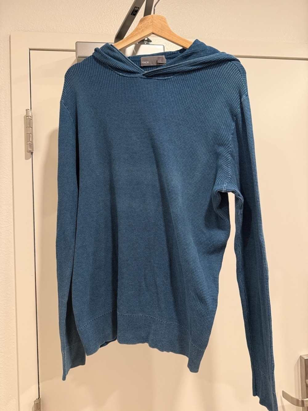 Vince Knit Blue Sweater Hoodie